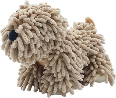 KZQ Zachte Honden Drooghanddoek Khaki Puppy Vorm Chenille Handdoek Voor Badkamer Keuken En Wasplaats