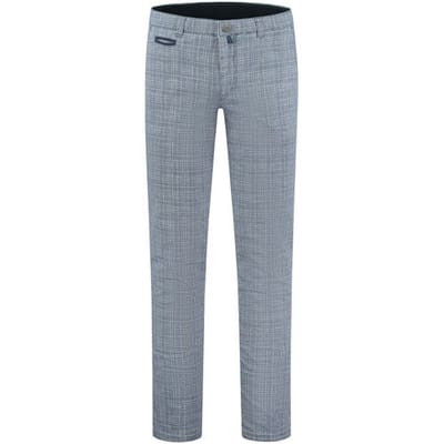 Com4 Broek Modern Chino Check Blauw / male