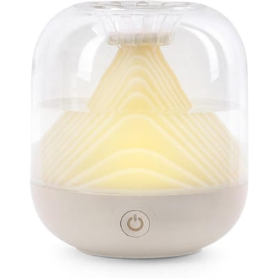 Luchtbevochtiger Mini Desktop Aromatherapie 1800mAh USB Sfeerlamp 700ml Grote capaciteit Thuis wit