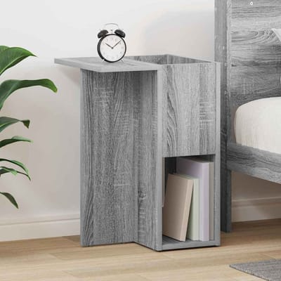 vidaXL - Bijzettafel - Grijs - Sonoma - 35 - x - 40 - x - 55 - cm - Bewerkt - hout