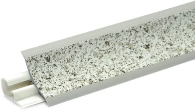 DQ-PP 1,5 m HOEKLIJST - Licht Graniet - 23 x 23 mm - PVC - GRATIS schroeven - Keukenlijst Werkblad Afwerkingslijst Lijst Keuken Keukenafwerkingslijst Wandafwerkingslijst Tafelbladlijst