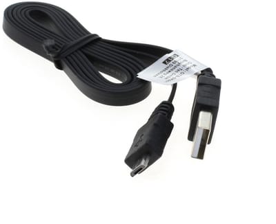 OTB Datenkabel Micro-USB - Flachbandkabel - 0,95m - schwarz