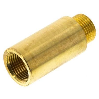 G 3/8'' F/M Messing Verlengstuk DIN 3523 - 40 mm