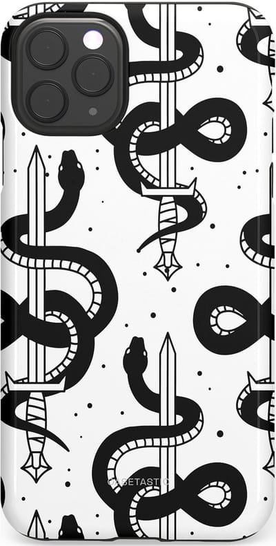 Casetastic Hoesje Geschikt voor Apple iPhone 11 Pro Max - Stijlvolle Beschermende Duo-layer Case - Sluipzwaard