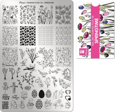Moyra Stamping Plate 118 SPRING TIME