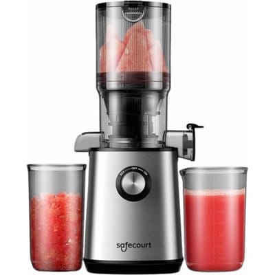 Safecourt Kitchen Sapcentrifuge - Slowjuicer voor Groenten & Fruit - XXL Vulopening - Krachtigste 200W motor