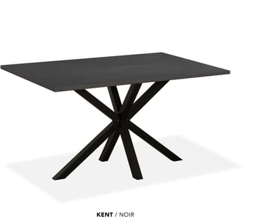 Maxfurn - Kent - Eettafel | Zeer krasvast | Kleur: Noir| Afmeting 160x90cm