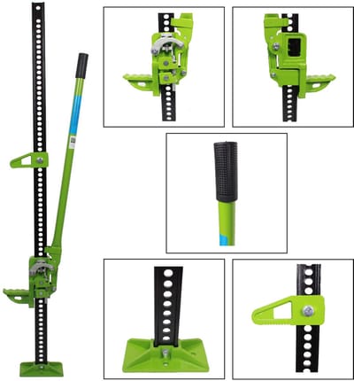 TRUTZHOLM Landbouwkrik 120cm 48" - 3000kg Terreinkrik - Off-Road 4x4 Krik Handlier Stok Lier Hefboom Mechanische Krik