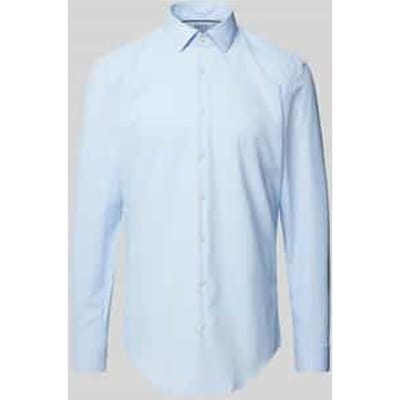 slim fit zakelijk hemd met kentkraag