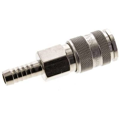Vernikkeld Messing DN 5.5 (Orion) Luchtkoppeling Snelkoppeling 9 mm Slangpilaar