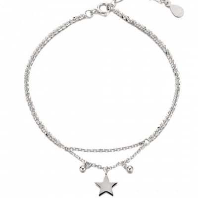 Armband Sterre- zilver- bolletje en ster - Charme Bijoux