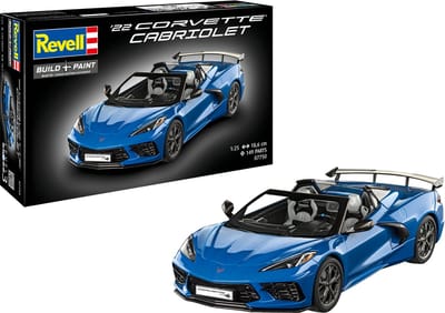 Revell Modelbouwpakket Auto - 07750 Chevrolet '22 Corvette Cabriolet - Amerikaanse Auto Plastic - 1:25 - Modelbouw
