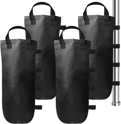 Dailygoods- Zandzakken Waterdicht - Zandzakken voor Paviljoen - Zandzakken met Klittenbandsluiting - Opvouwbaar - Duurzaam - 600D Oxford Doek - Gewichtstas