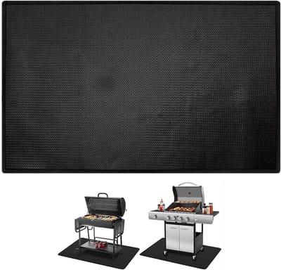 Brandwerende Mat - Vuurkorf Onderlegger - Veilig Buiten Koken - Hittebestendig Tot 1000°C - 30x48 Inch - Zwart