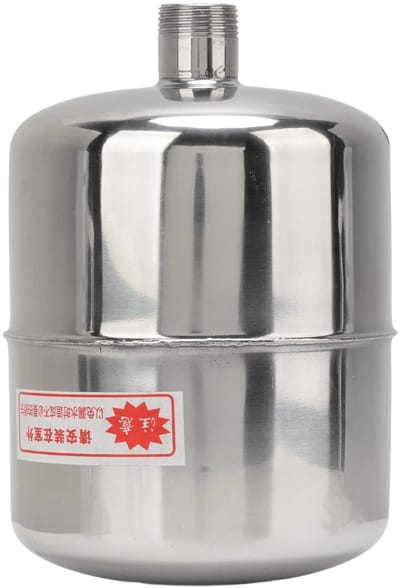 Allecto - RVS Drukvat voor Waterpomp - 2 Liter - Stabiele Waterdruk en Duurzaam Design - Efficiënte Waterafvoer - Perfect voor Tuin en Huis - Gesch...
