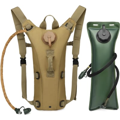 Tactische Hydratatie Rugzak Waterdicht Nylon Waterzak met 3 Liter Blaas voor Wandelen Fietsen Klimmen Duurzaam Materiaal Praktisch Dagelijks Gebruik