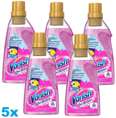 Vanish Oxi Action Wasbooster Gel - Vlekverwijderaar voor gekleurde was - 5 x 1.5L