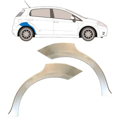 Reparatiepaneel achterspatbord voor Fiat Grande Punto Evo 2005- / Links + Rechts