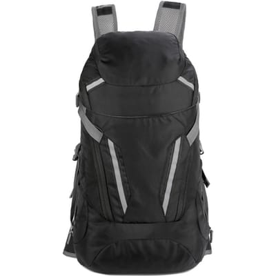 Lichtgewicht Opvouwbare Rugzak Waterbestendig Nylon voor Wandelen Reizen Fietsen en Kamperen Inpakbaar zwart