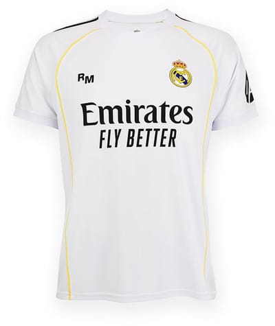 Real Madrid 25/26 Mbappe Thuis T-shirt Met Korte Mouwen Wit S Man
