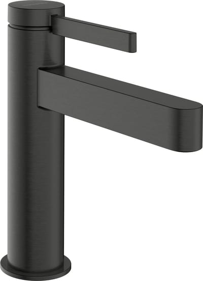 hansgrohe Finoris - Wastafelmengkraan - Ééngreeps bediening - CoolStart energiebesparend - Met trekwaste - 110mm - Brushed Black Chrome