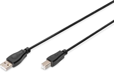 Digitus - Printerkabel USB 2.0 - A/M naar B/M - 1,8m - Zwart