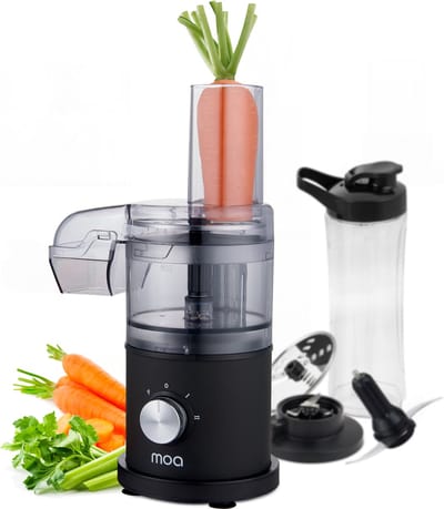 MOA Foodprocessor - 5-in-1 - Compacte 0,5L Keukenmachine - Zwart
