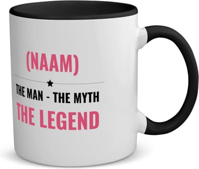Akyol - the man the myth the legend met je eigen naam koffiemok - theemok - zwart - Legendary - iemand die een legend is - de man - myth - mythe - legendarisch - verjaardagscadeau - verjaardag - cadeau - kado - geschenk - gift - 350 ML inhoud