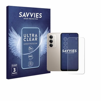 Savvies - Screenprotector voor Xiaomi Redmi 15 4G (Voor+Camera) - Folie Beschermfolie transparant 6 Stuks
