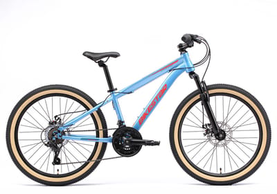 Bikestar MTB staal 21speed 24inch blauw