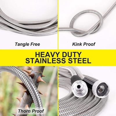 Flexibele Metalen Tuinslang 25ft - Lichtgewicht & Kinkvrij Waterpistool Set