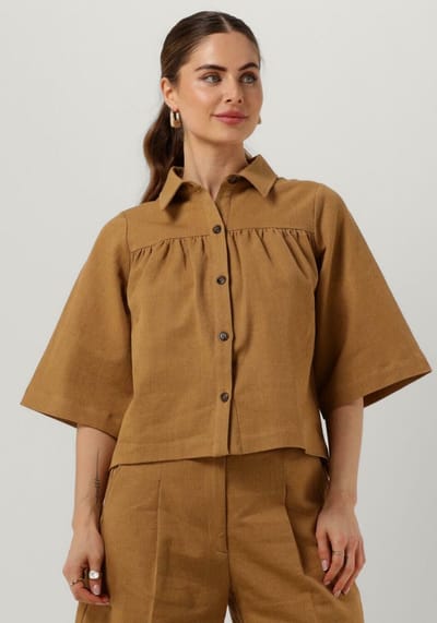 Ruby Tuesday Riah Blouse Dames - Jurken - Camel - Maat 40
