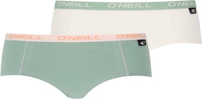 O'Neill - Dames Hipster 2-pack - Green Marshmallow White - Maat L