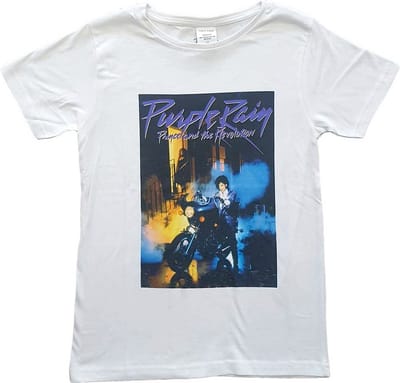 Prince - Purple Rain Kinder T-shirt - Kids tm 6 jaar - Wit