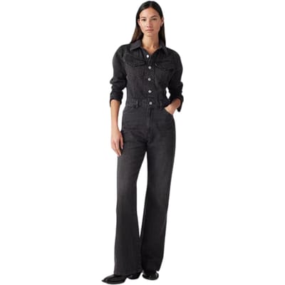 Levis Dames/Dames Denim Jumpsuit (Zwart)