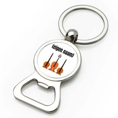 Akyol - 3 violen flesopener - Viool - muziek liefhebbers - met eigen naam - de echte viool liefhebber - cadeau - kado - 9 bij 3 cm