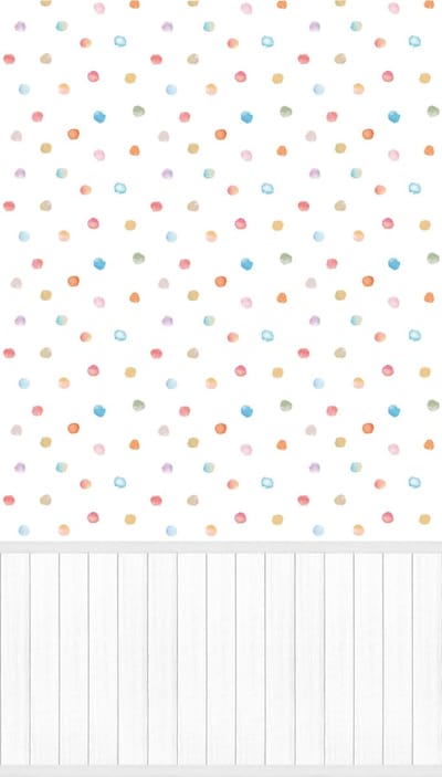 Fotobehang Profhome 398141-GU vliesbehang hardvinyl warmdruk in reliëf licht gestructureerd met kinder patroon mat wit paars geel blauw 1,59 m x 2,8 m