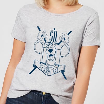 Scooby Doo Coat Of Arms Women's T-Shirt - Grey - 3XL