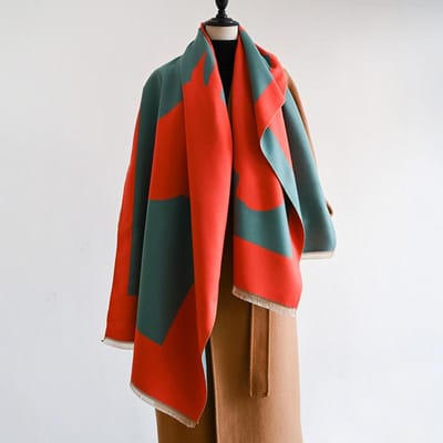 Winter Dier Paard Jacquard Dikke Kasjmier Sjaal Dames Dekentje Warm Kantoor Pashmina Sjaal Wraps Bufandas Poncho Echarpe black