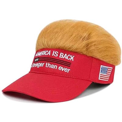 Modieuze Pruikenkap, Stijlvolle Baseballpet, Zonbescherming, Nep Haar Kap, Streetwear Voor Trendy Mannen 56 58 rood