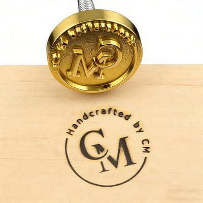 Hout Brandijzer - Gepersonaliseerd Stempel - Houtbewerking Projecten - Op Maat Gemaakt - 5x5 cm