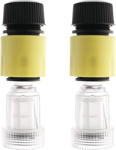 Allecto Plus - 2-delige set hogedrukreiniger adapters voor autowasmachine - 3/4 inch - waterfilter - compatibel met populaire modellen - 63 x 30 x 15 cm / 56 x 33 cm
