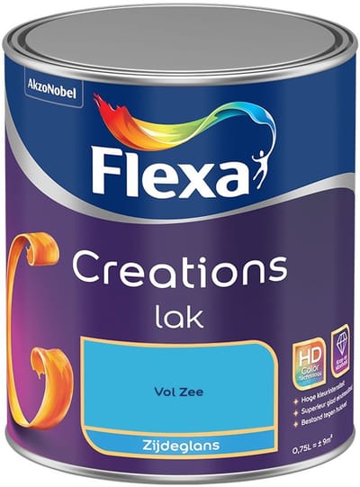 Flexa - Creations Lak Zijdeglans - Vol Zee - Mengverf - 750 Ml