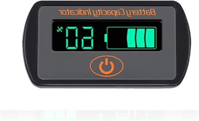 Batterij Voltmeter - Batterij Tester - Batterij Status Controleren - LCD Digitaal Display - 12-60V - Zwart