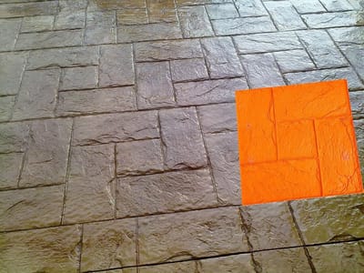 Betonvorm Plaat - Gedrukte Vorm - Beton Afwerking - Flexibel Materiaal - 61 x 61 cm