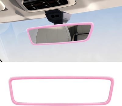 Roze Achteruitkijkspiegel Cover, Silicone Bescherming voor Auto Spiegel, Duurzame Accessoires voor Auto, Weerbestendige Spiegelhoes, Auto Interieur Decoratie