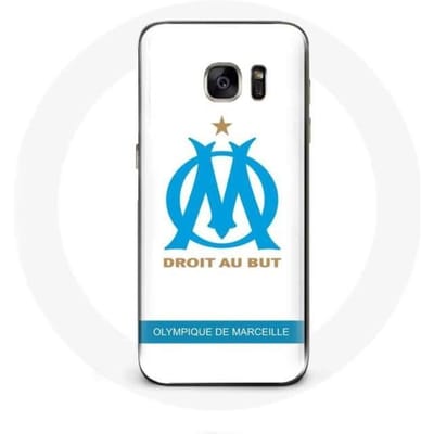 Coque - Olympique de Marseille - Samsung Galaxy S7 - Logo - Blanc - Rigide blanc