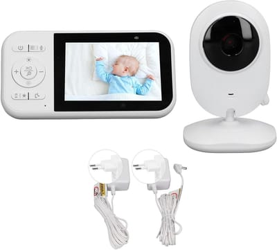 Baby Camera - Babyfoon Monitor - Baby in de gaten - 2.8 Inch Scherm - 2600mah Batterij - Wit