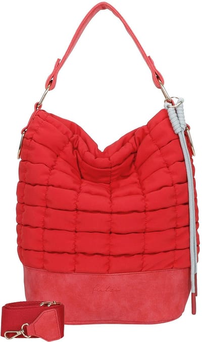 Fritzi aus Preußen Schoudertas Brigitte X Fritzi Olga Limited Bubble Hobo Bag Real Red Rood