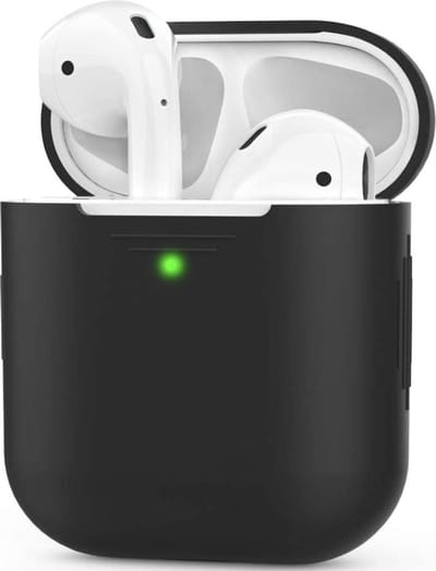 YPCd® Airpods Case - Siliconen - Zwart